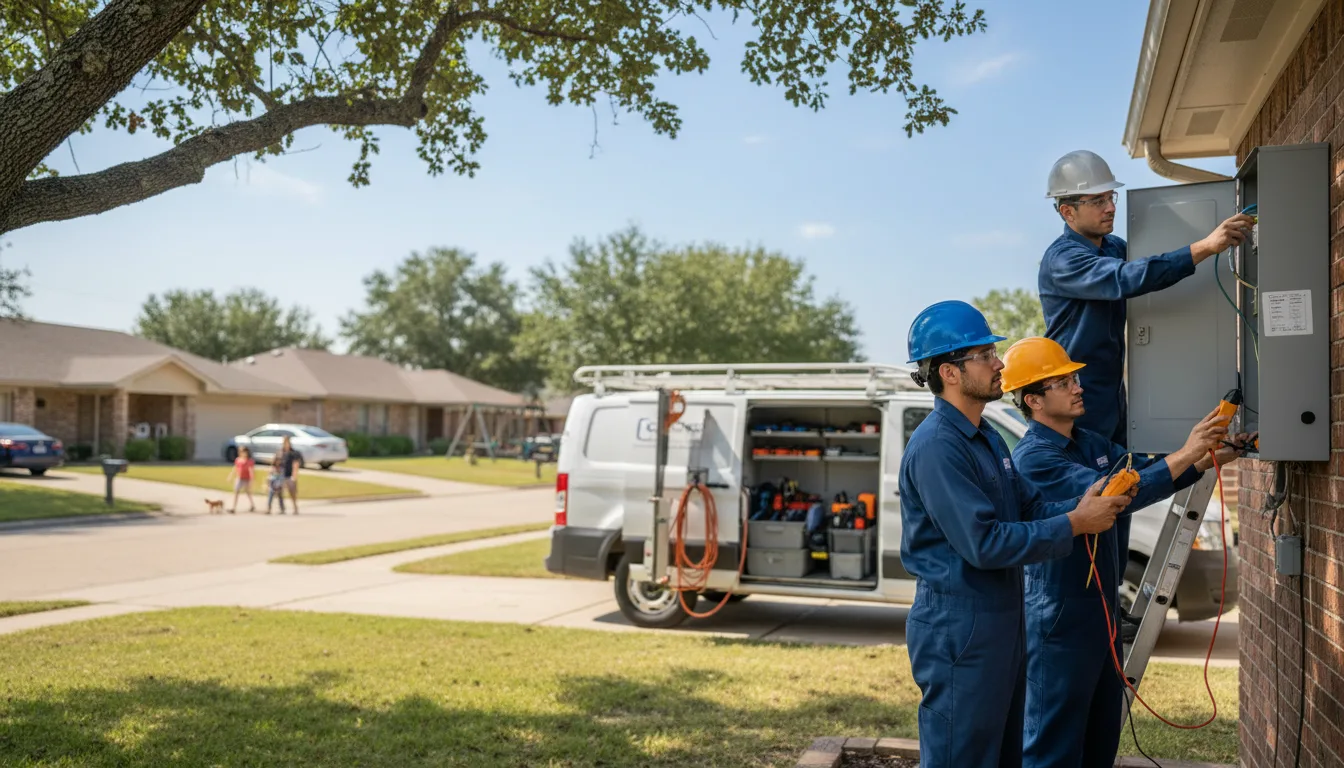 Certified electrician providing emergency electrical services in Speer, IL
